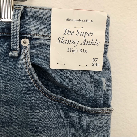 NWT Abercrombie & Fitch Super Skinny Ankle High Rise - Picture 5 of 14